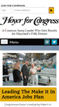 Mobile Screenshot of hoyerforcongress.com